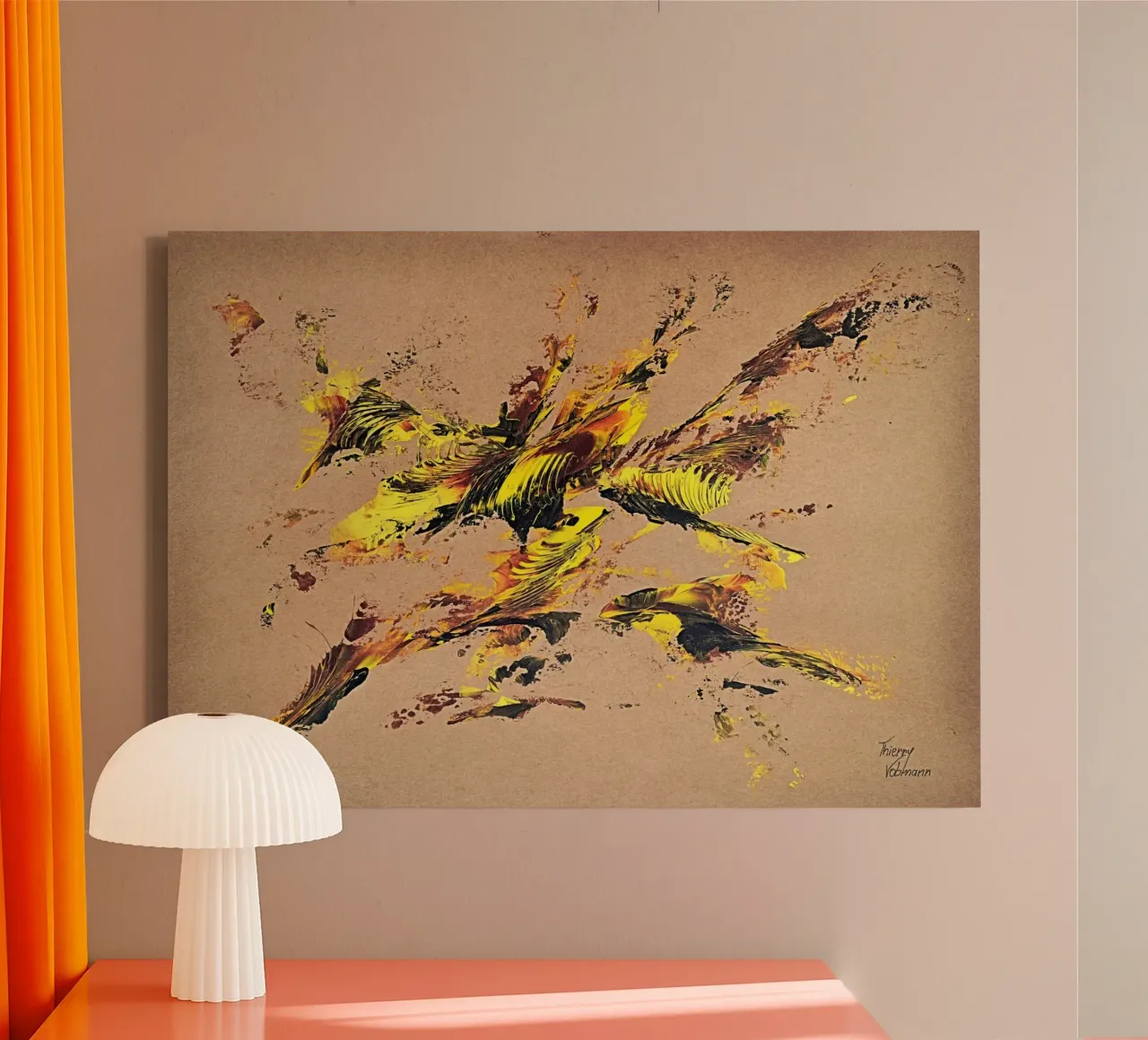 NATURAL STYLE 44 tela con Cornice a cassetta da Thierry Vobmann Abstract painting