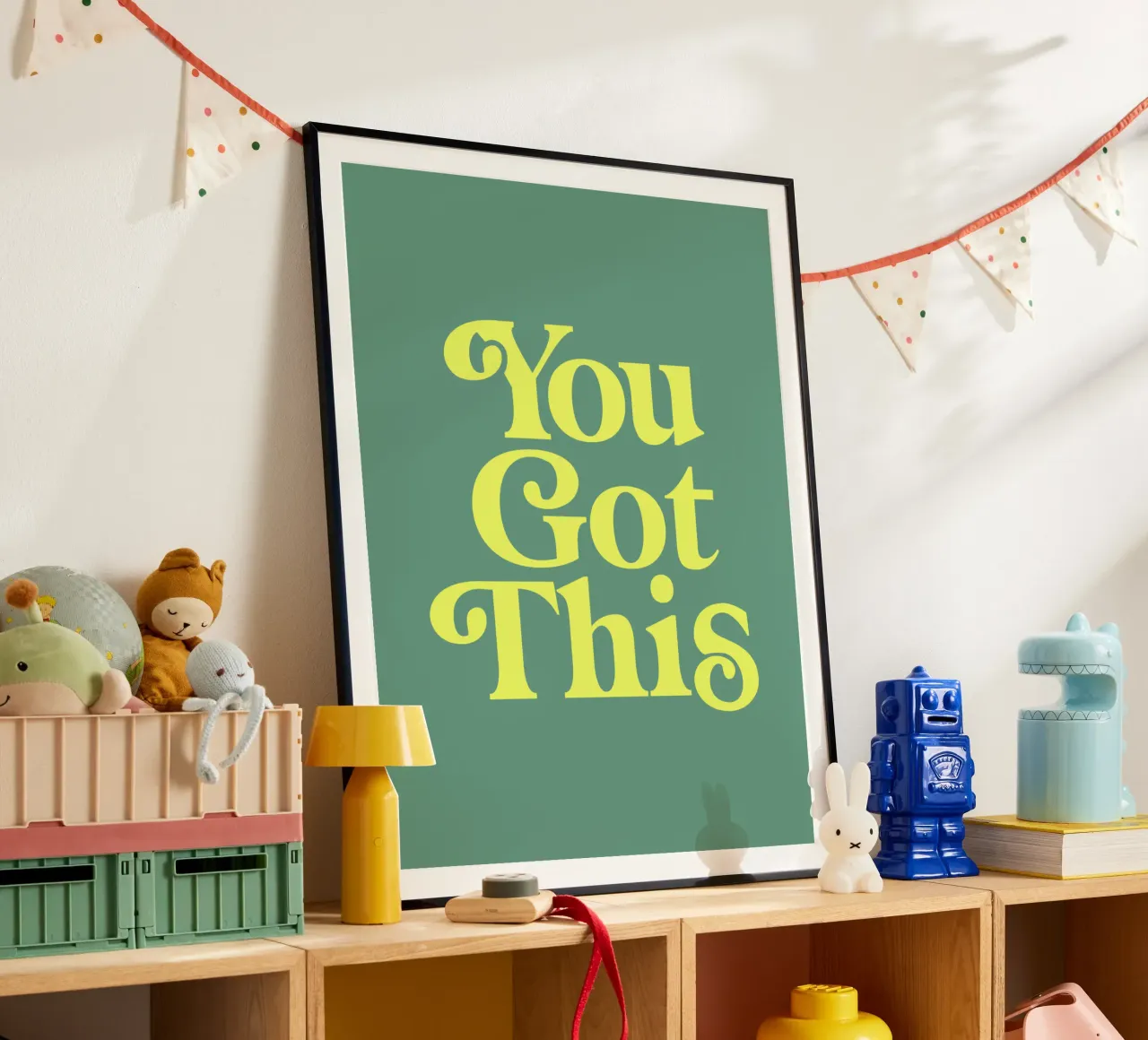 Citation de motivation en jaune et vert hahnemühle de THE MOTIVATED TYPE