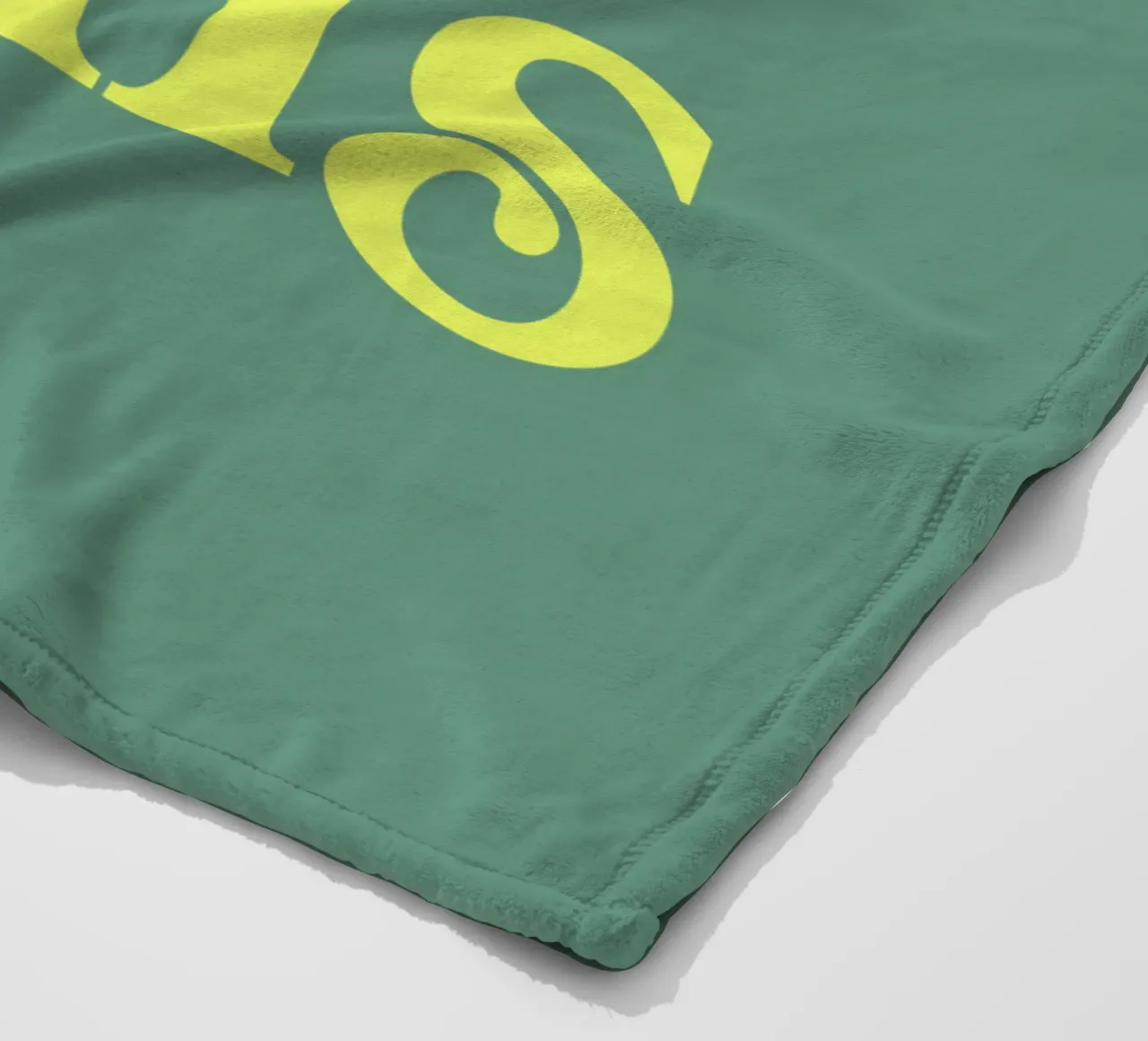 Citation de motivation en jaune et vert plaid polaire de THE MOTIVATED TYPE
