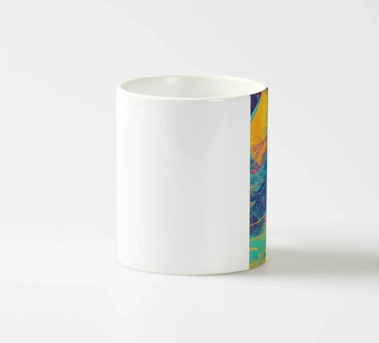 Gatto blu tazza in ceramica da Justyna Jaszke JBJart