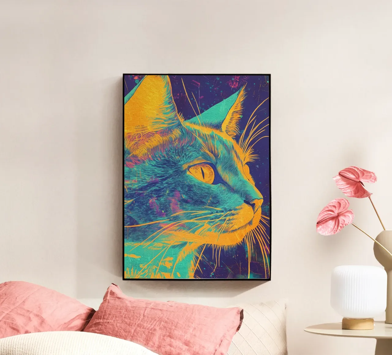 Gatto blu plexiglass da Justyna Jaszke JBJart