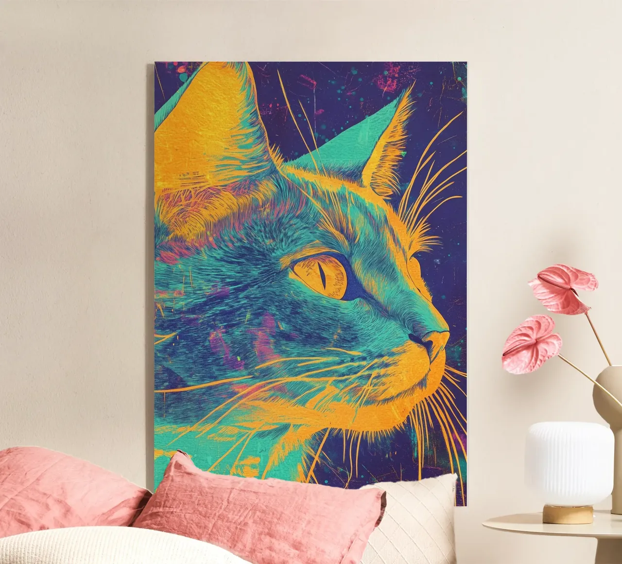 Gatto blu plexiglass da Justyna Jaszke JBJart