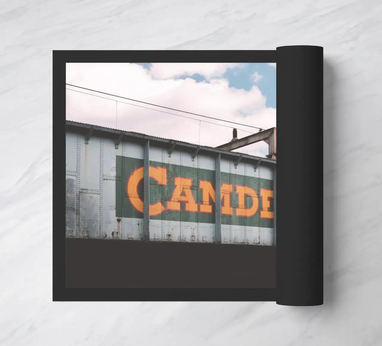 Londra, Inghilterra I Ponte industriale urbano di Camden zerbino da Julie Travel Photography