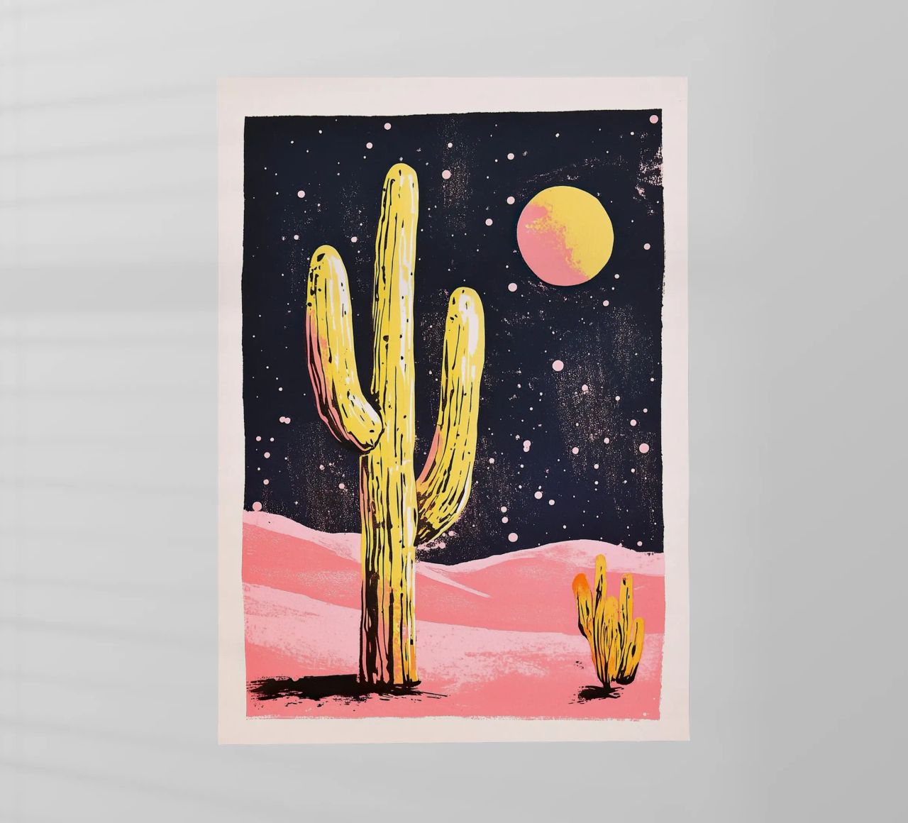 Cactus "Luna pellicola backlit da Nikis Art Studio