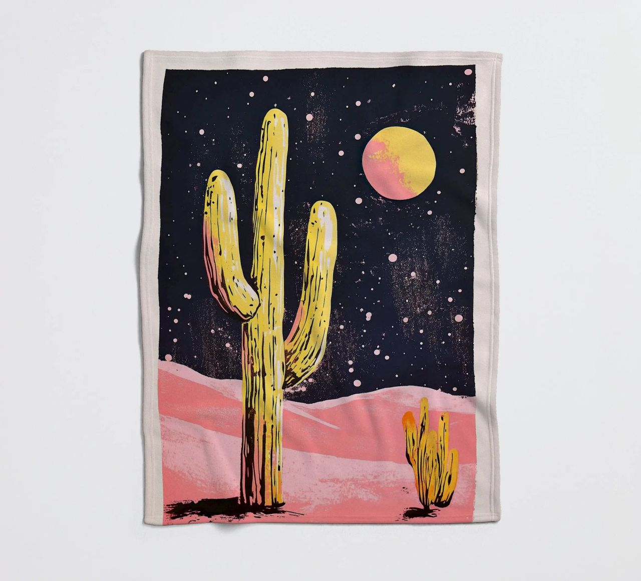 Cactus "Luna coperta in pile da Nikis Art Studio