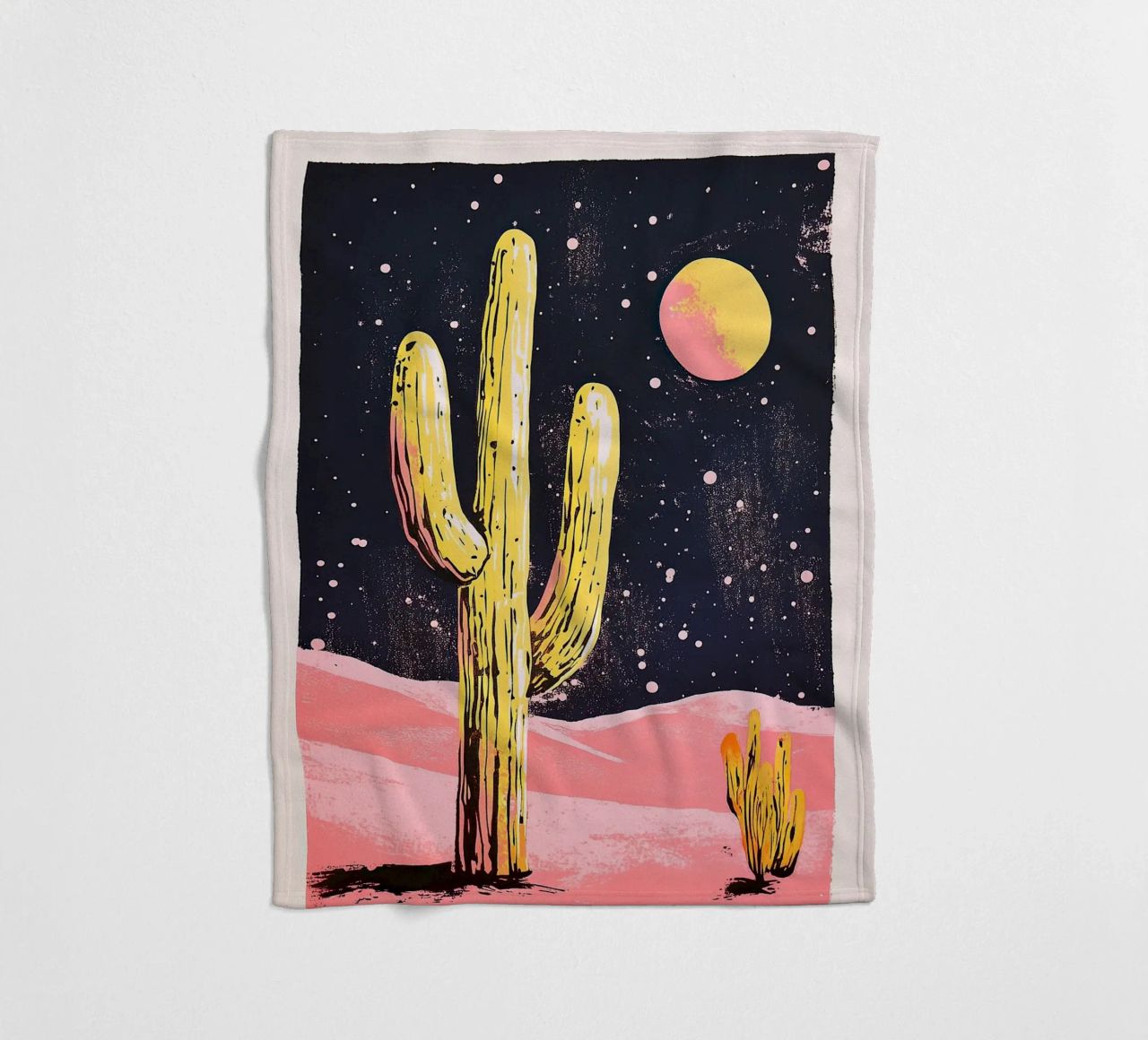 Cactus "Luna coperta in pile da Nikis Art Studio