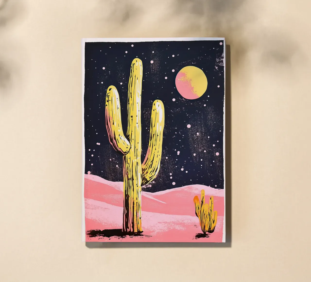 Mond"-Kaktus Notizbuch von Nikis Art Studio