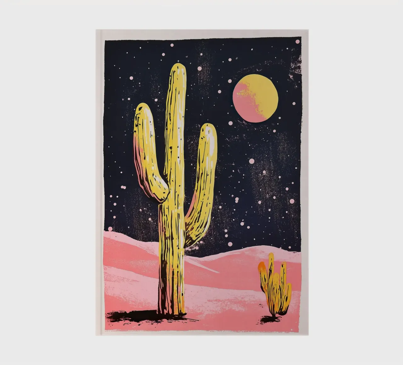 Mond"-Kaktus Notizbuch von Nikis Art Studio