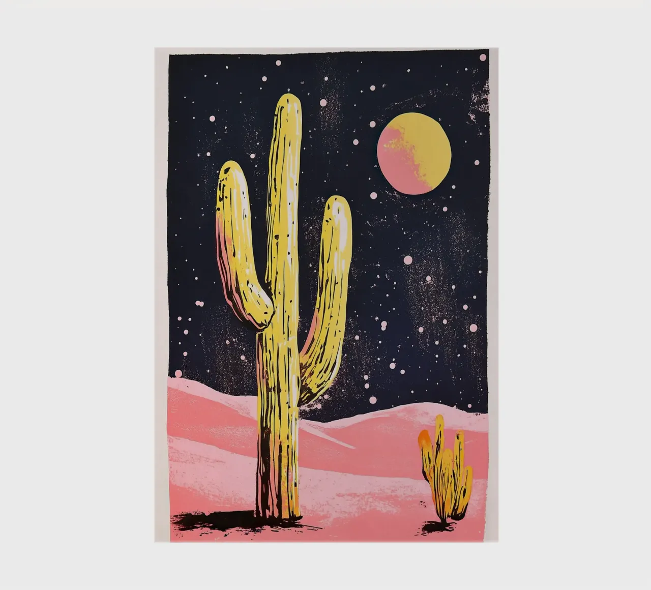 Mond"-Kaktus Notizbuch von Nikis Art Studio