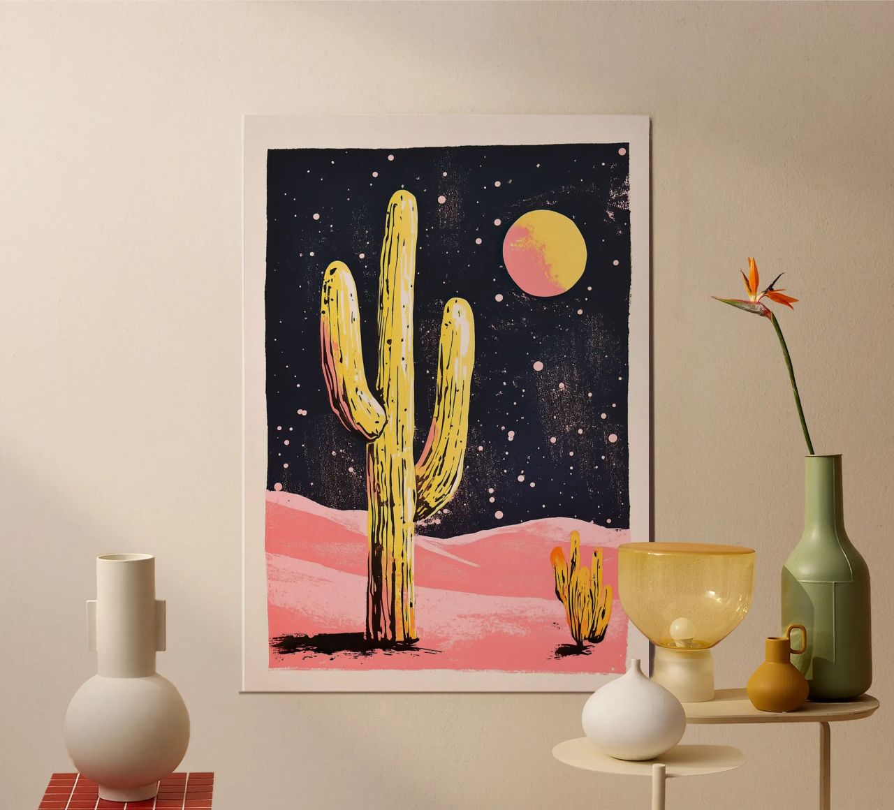 Cactus "Luna alluminio dibond da Nikis Art Studio