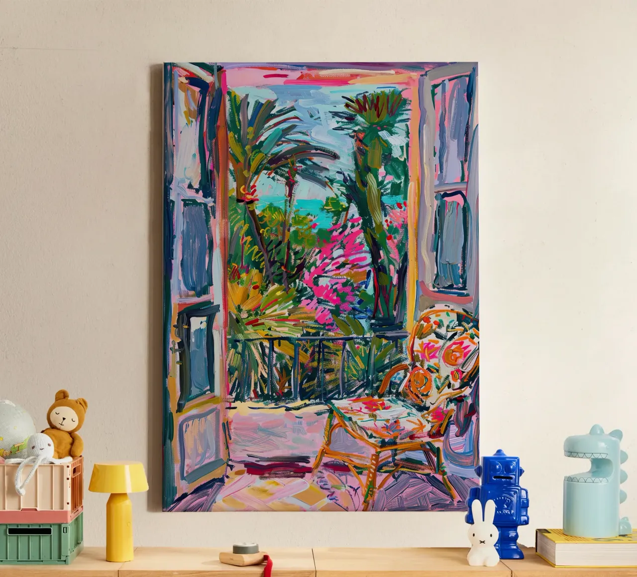Matisse inspires Open Window canvas by Nikis Art Studio