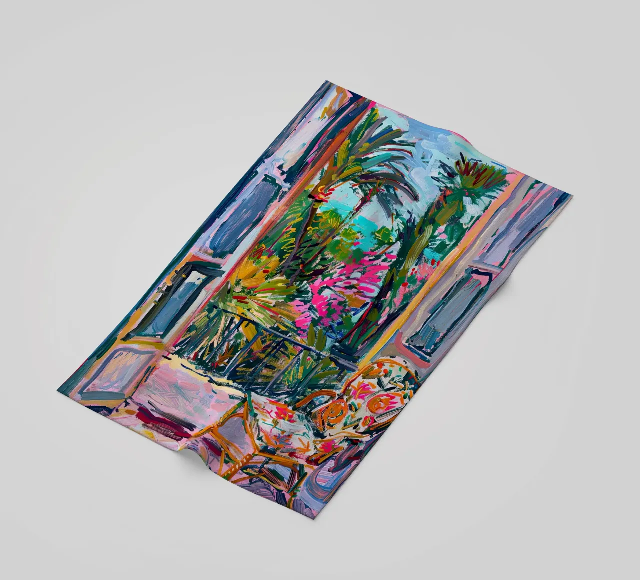 Matisse inspiriert Open Window Strandtuch von Nikis Art Studio