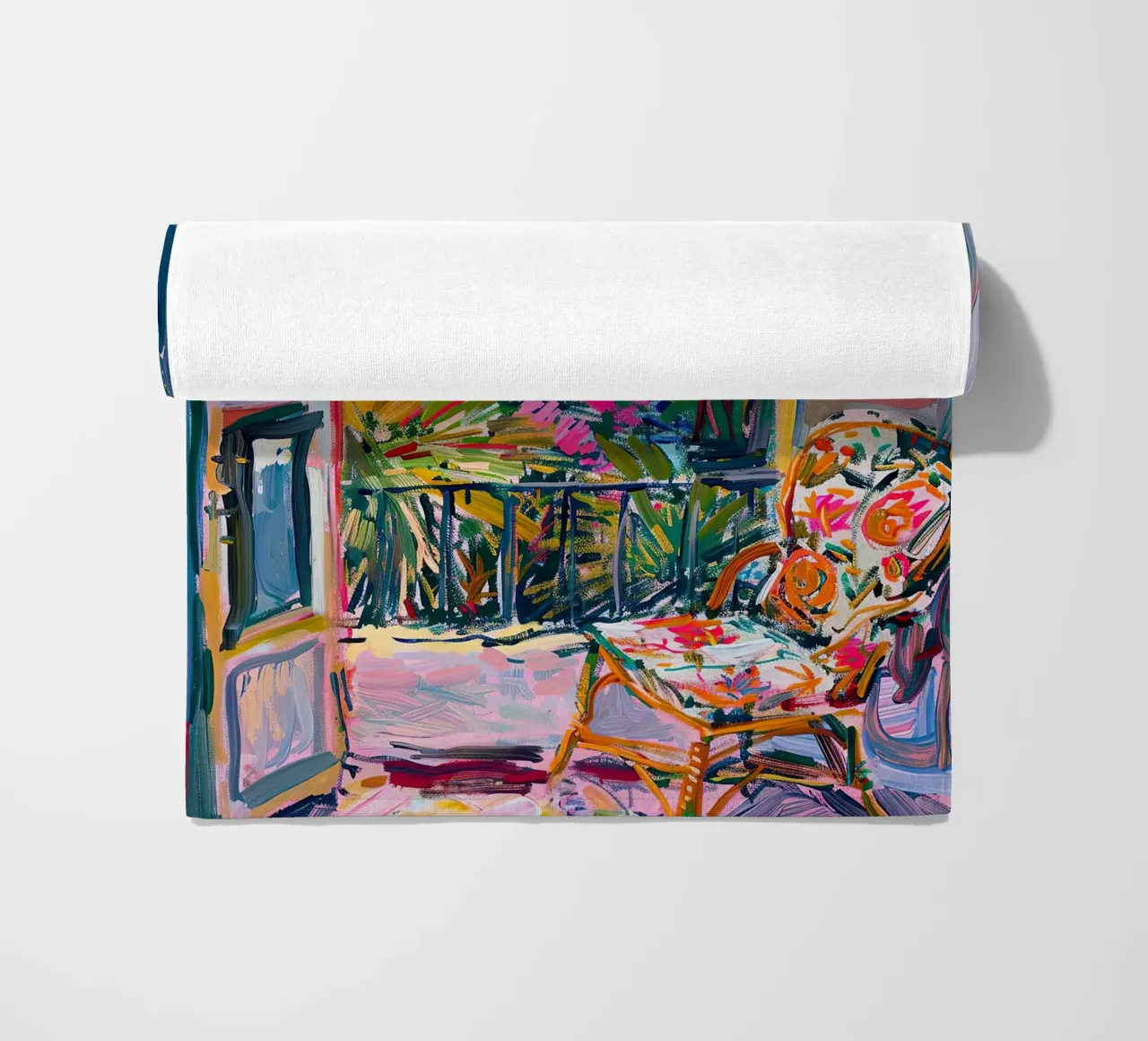 Matisse inspiriert Open Window Strandtuch von Nikis Art Studio