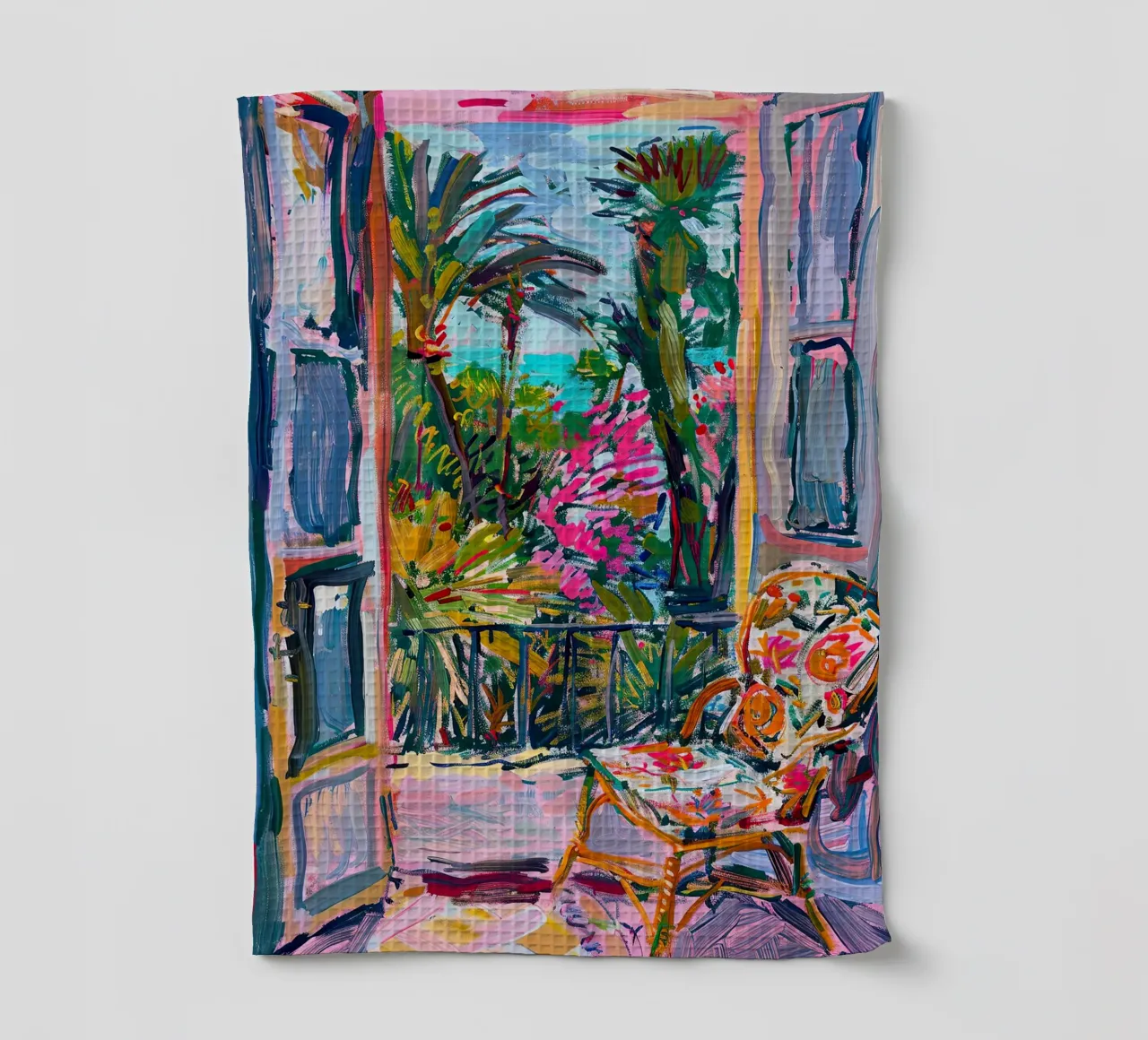 Matisse inspiriert Open Window Geschirrtuch von Nikis Art Studio