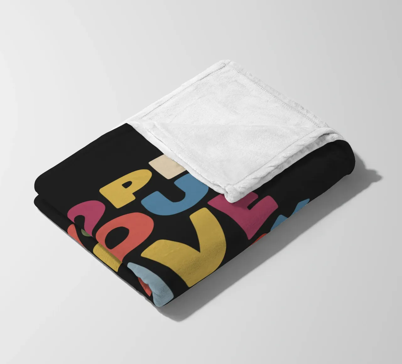 Hope You Have a Very Nice Day Happy Typography Quote Print fleece blanket by THE MOTIVATED TYPE