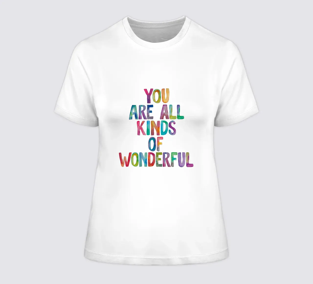 You Are All Kinds of Wonderful Typography Zitat für Kinder Frauen T-Shirt von THE MOTIVATED TYPE