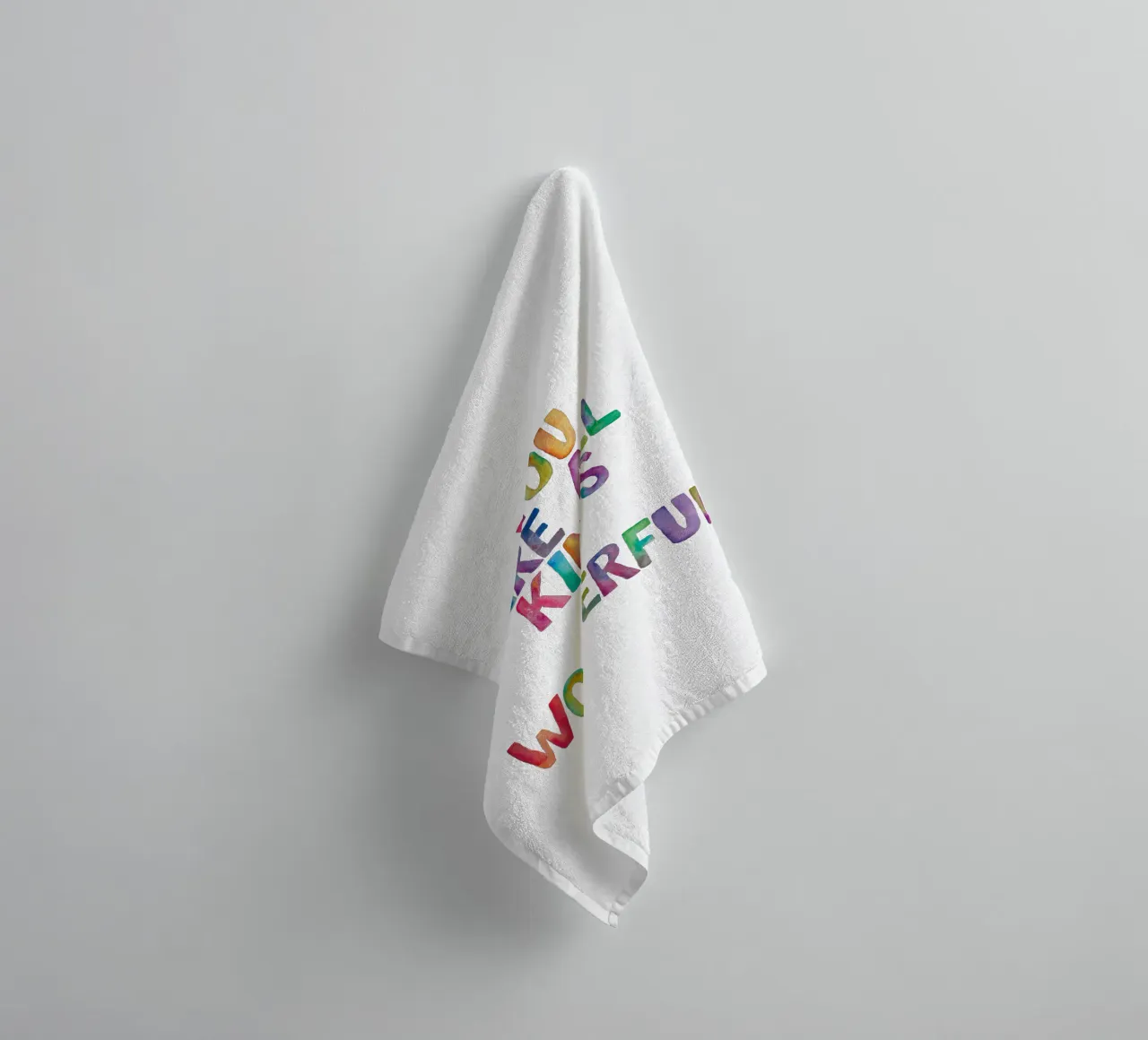 You Are All Kinds of Wonderful Typography Quote for Children towel by THE MOTIVATED TYPE