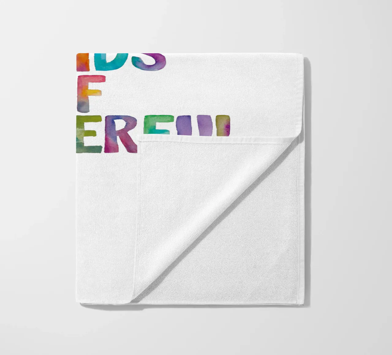 Sei tutti i tipi di meravigliosa citazione tipografica per i bambini telo mare da THE MOTIVATED TYPE