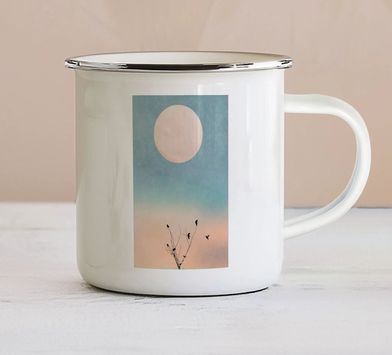 Waking Up Warm tazza in smalto da Kubistika