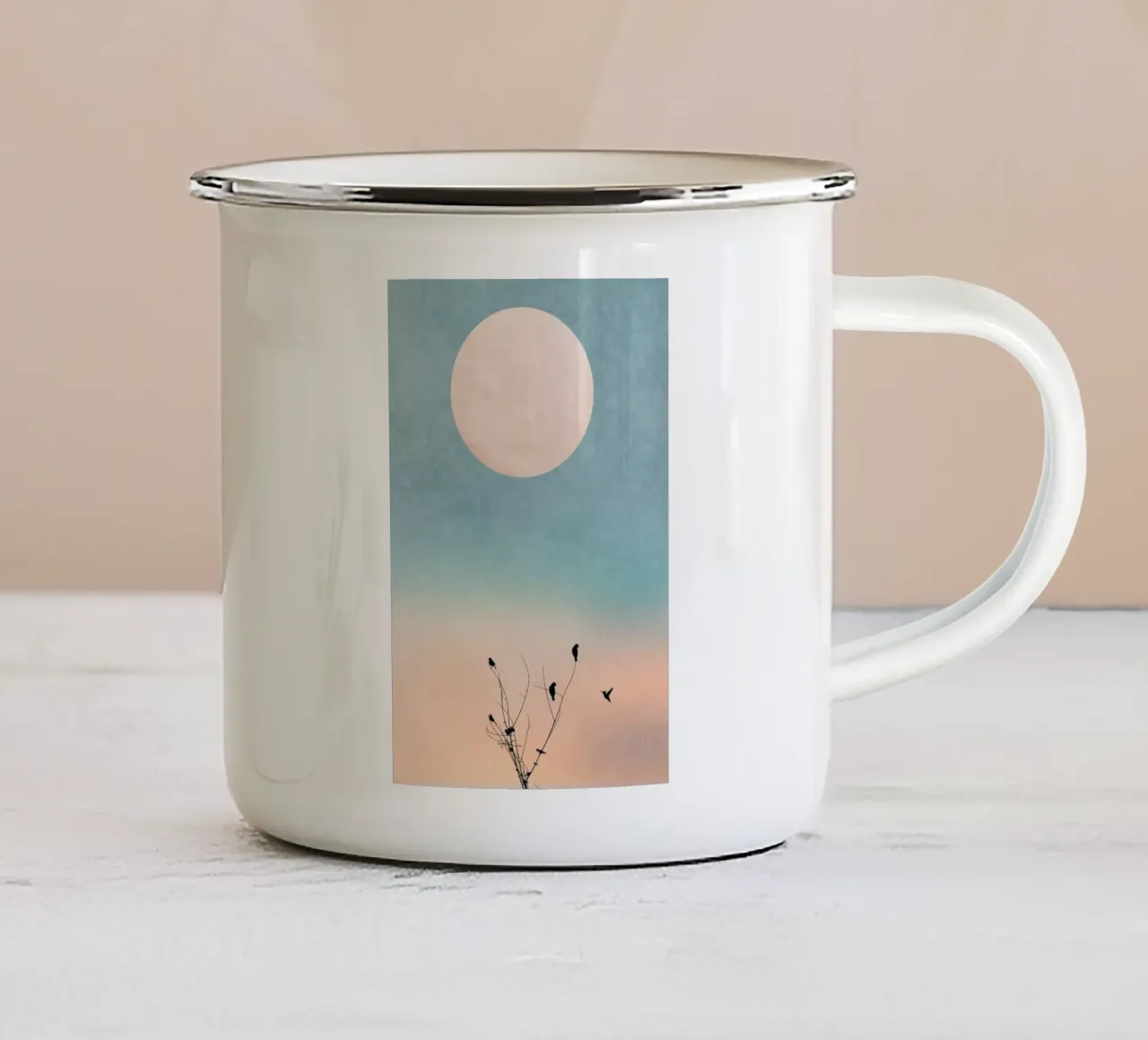 Waking Up Warm tazza in smalto da Kubistika