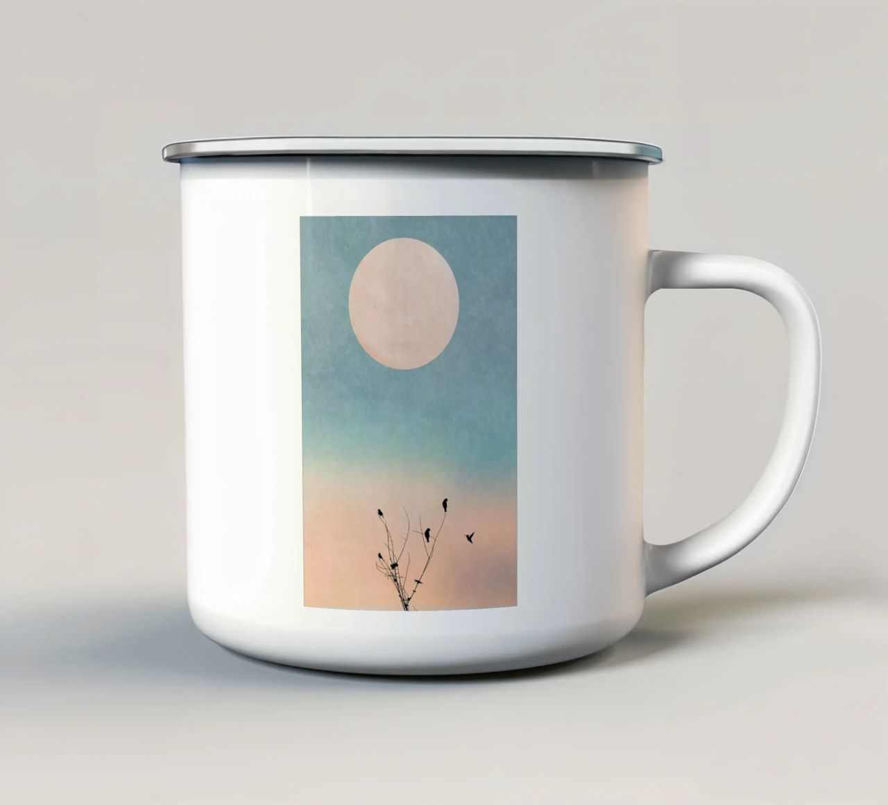 Waking Up Warm tazza in smalto da Kubistika