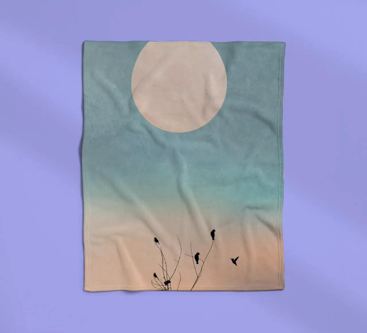 Waking Up Warm fleece blanket by Kubistika