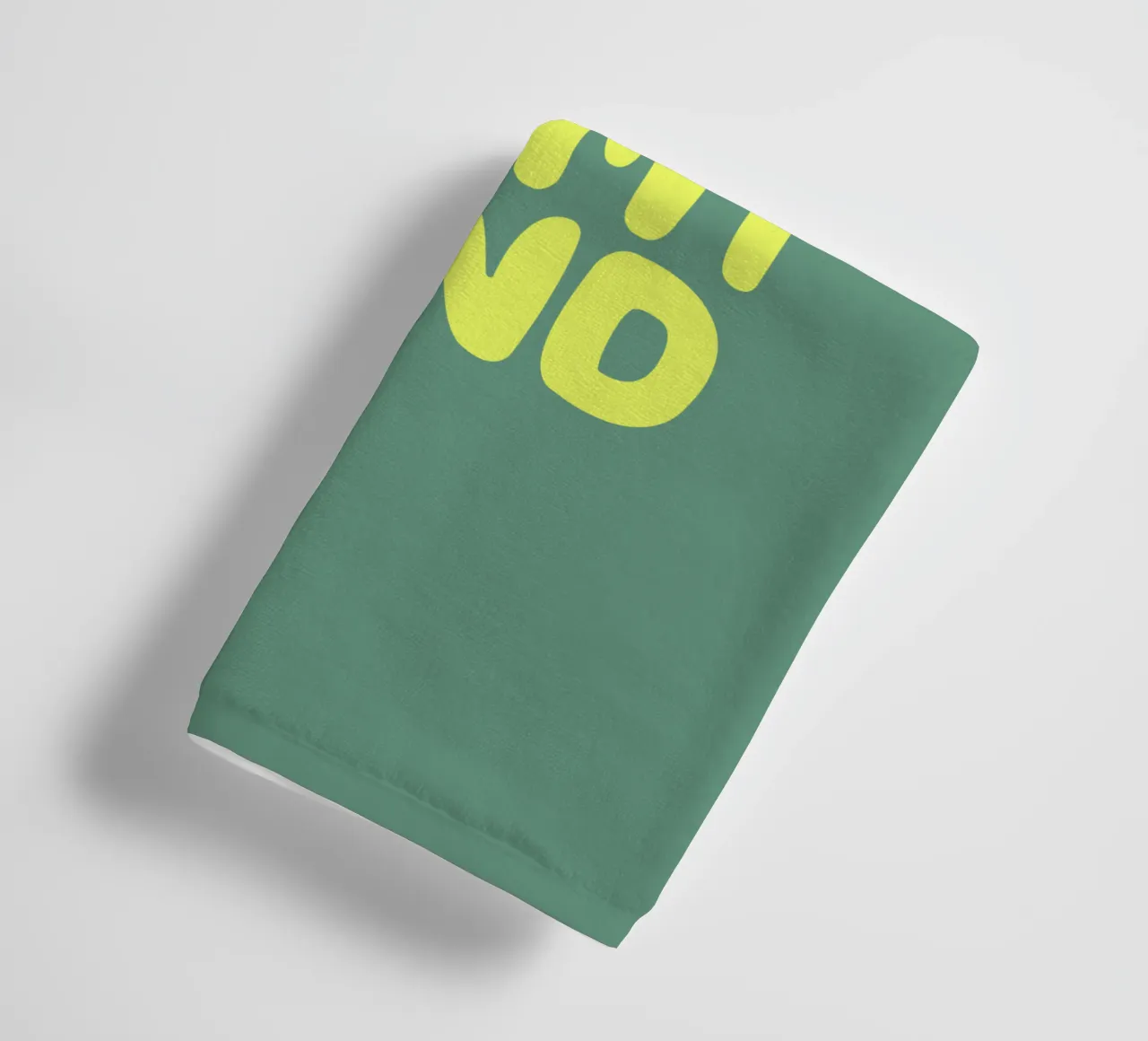 Sun Shine on My Mind Typographie optimiste et heureuse en jaune serviette de bain de THE MOTIVATED TYPE