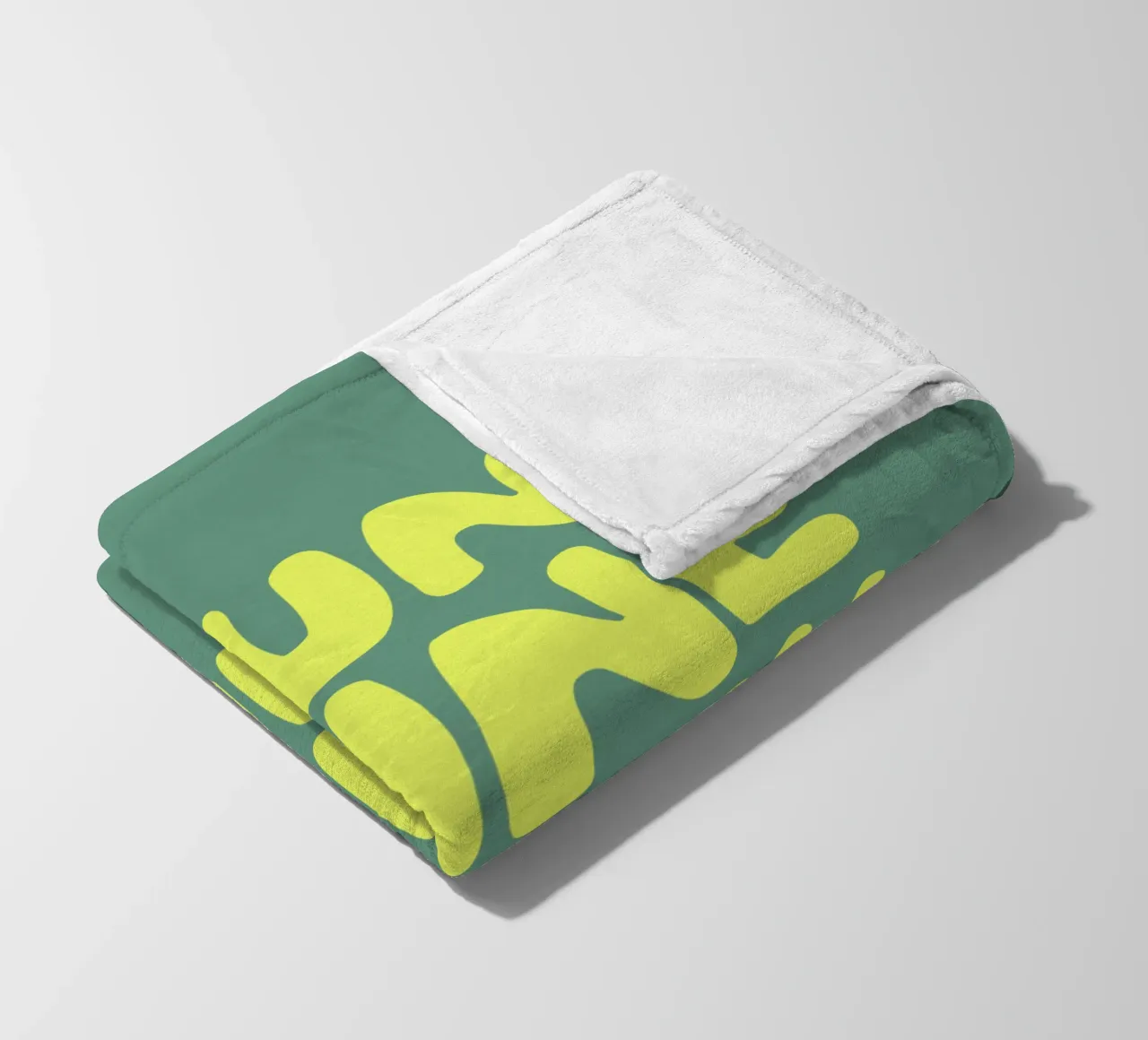 Sun Shine on My Mind Typographie optimiste et heureuse en jaune plaid polaire de THE MOTIVATED TYPE