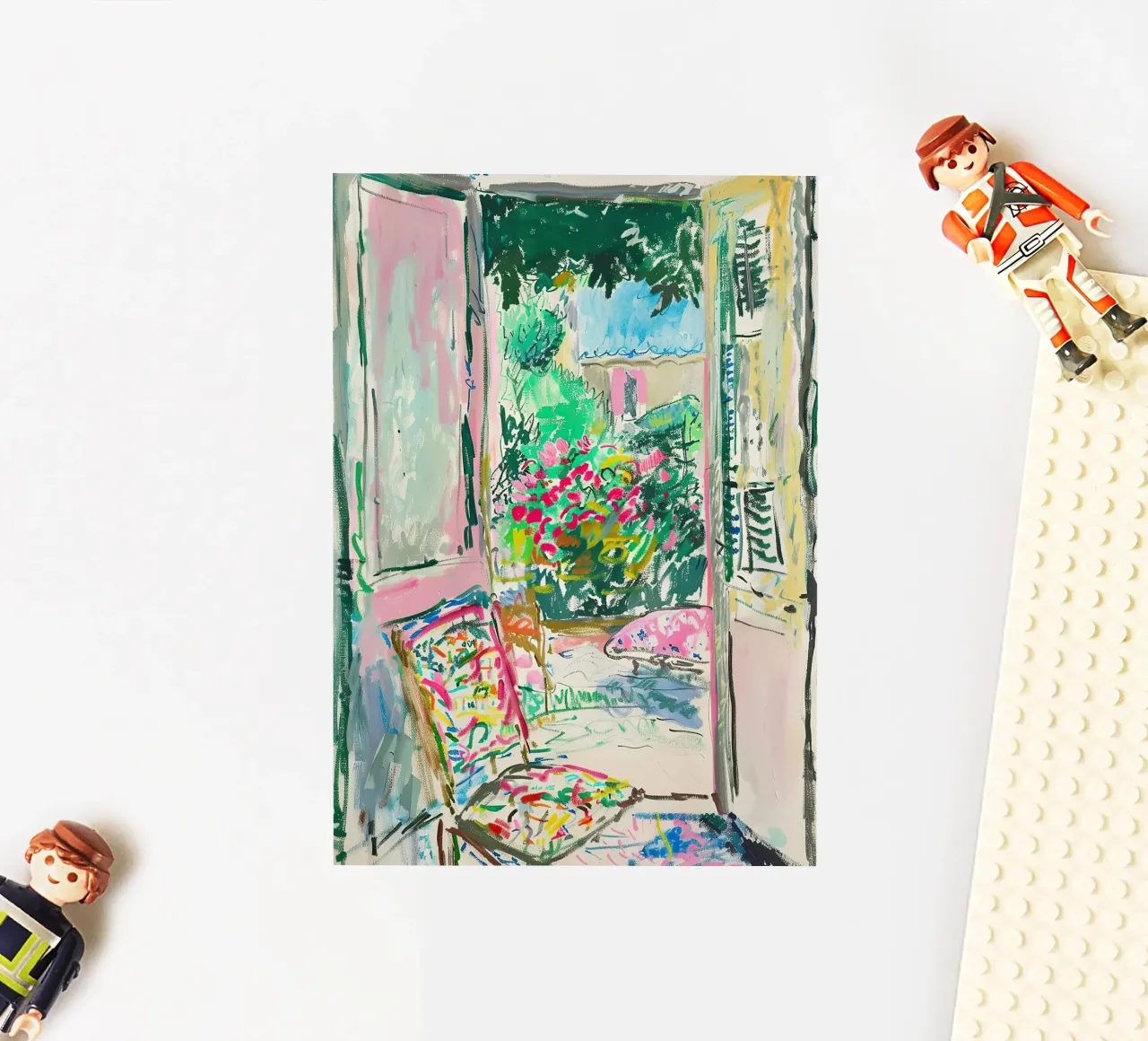 Matisse inspiriert Open Window Sticker von Nikis Art Studio
