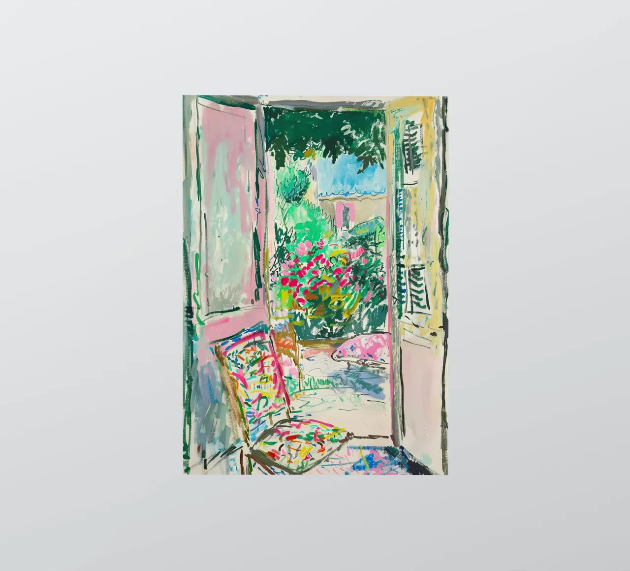 Matisse inspiriert Open Window Sticker von Nikis Art Studio