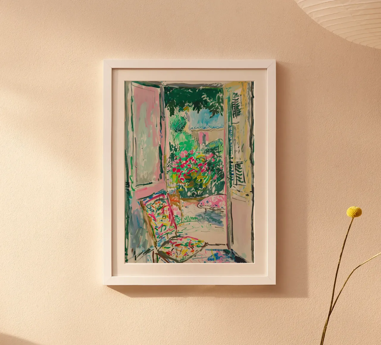 Matisse inspire Open Window poster avec cadre en plastique de Nikis Art Studio