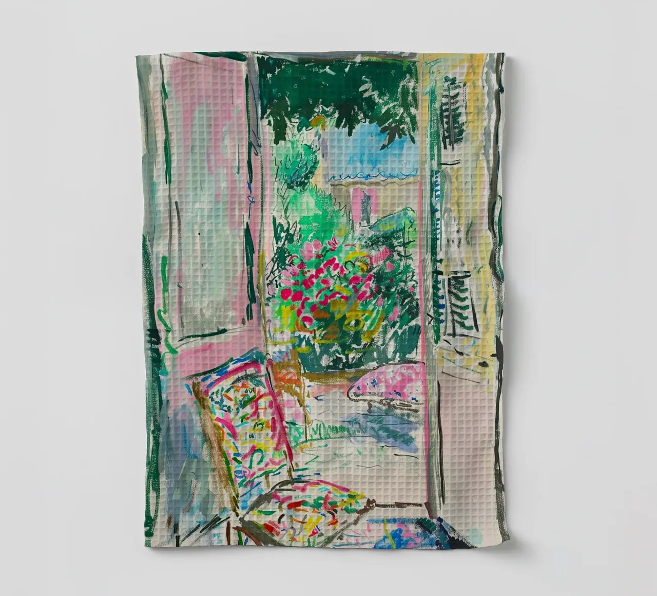 Matisse inspire Open Window torchon de Nikis Art Studio