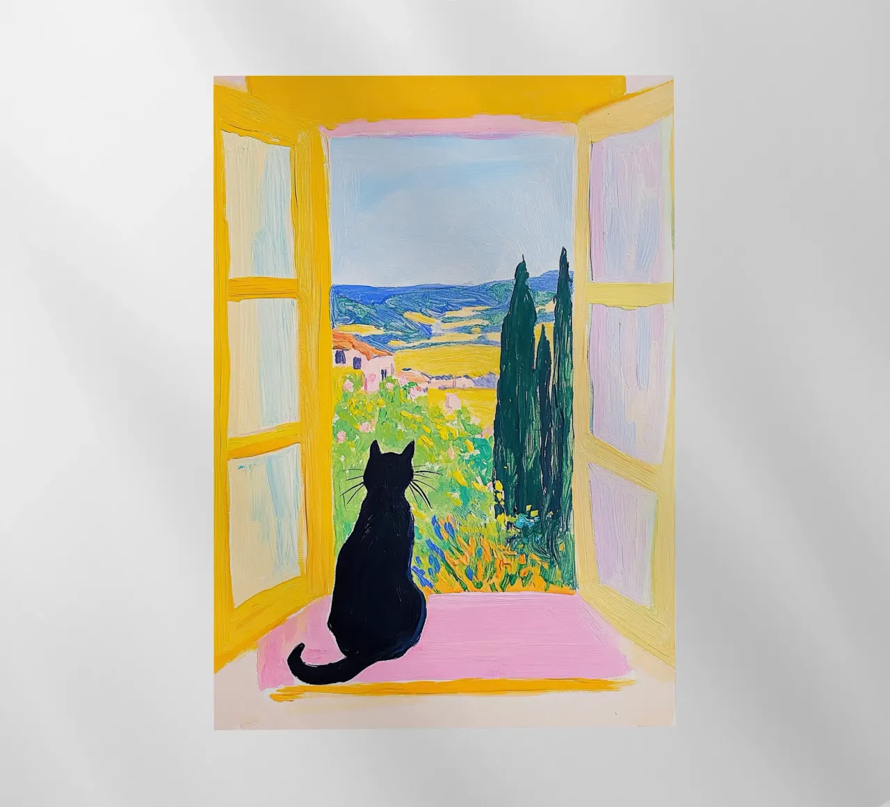 Cat Matisse ispira pellicola backlit da Nikis Art Studio