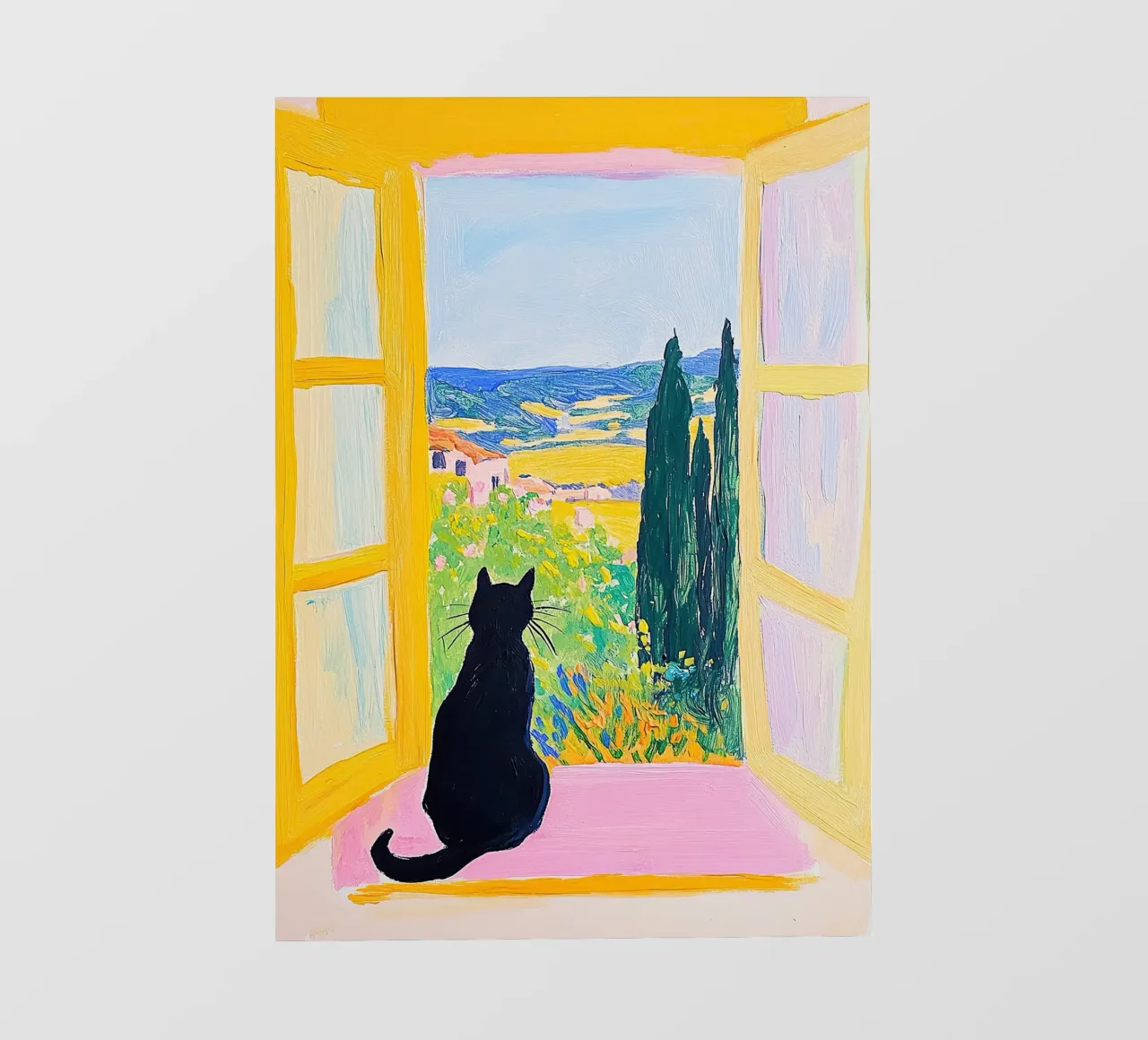 Cat Matisse ispira pellicola backlit da Nikis Art Studio