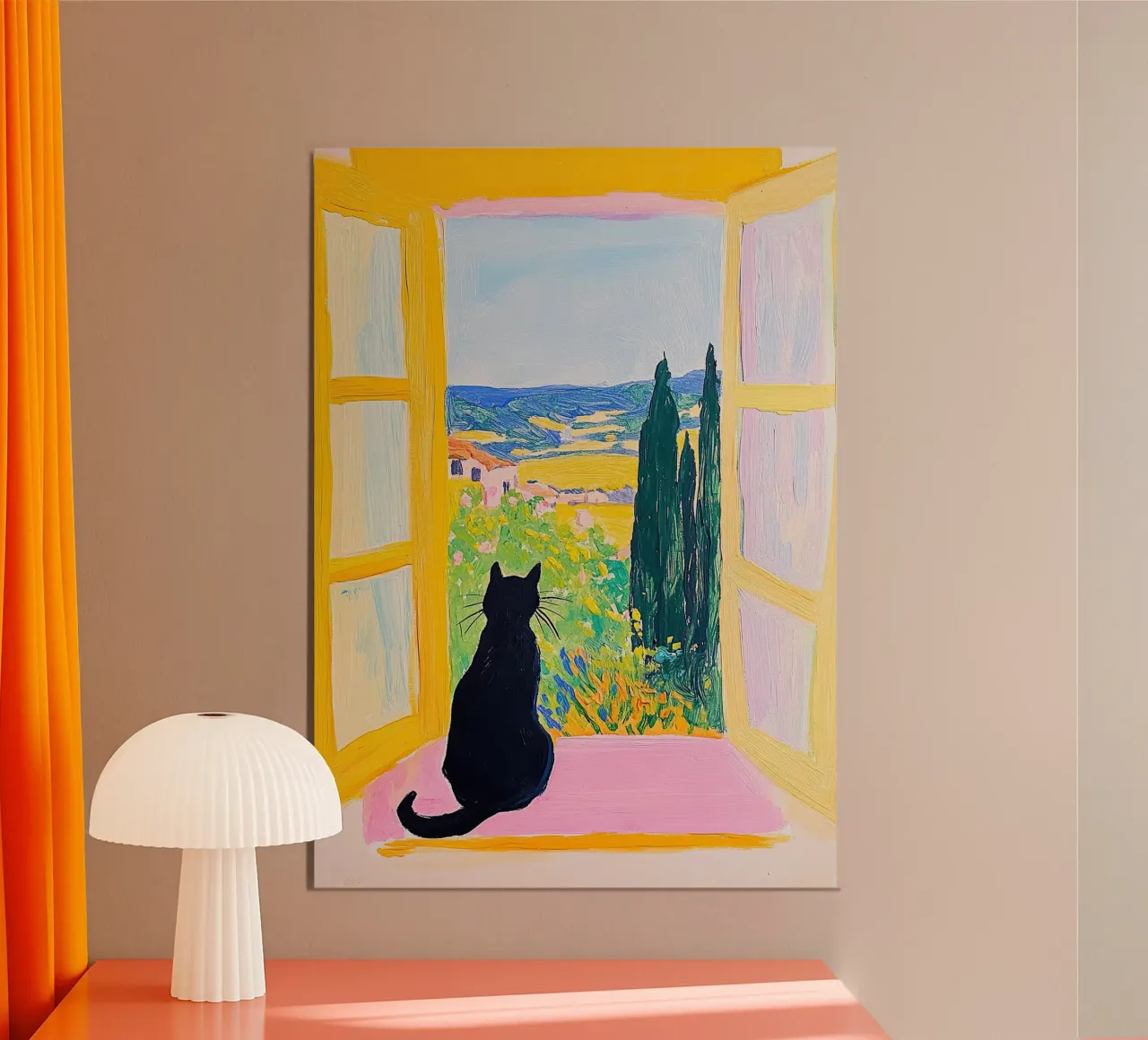 Cat Matisse ispira alluminio dibond da Nikis Art Studio