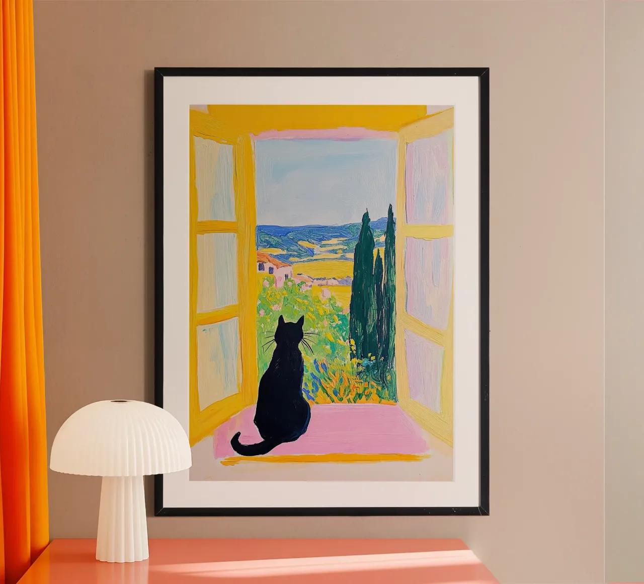Cat Matisse ispira carta hahnemühle da Nikis Art Studio