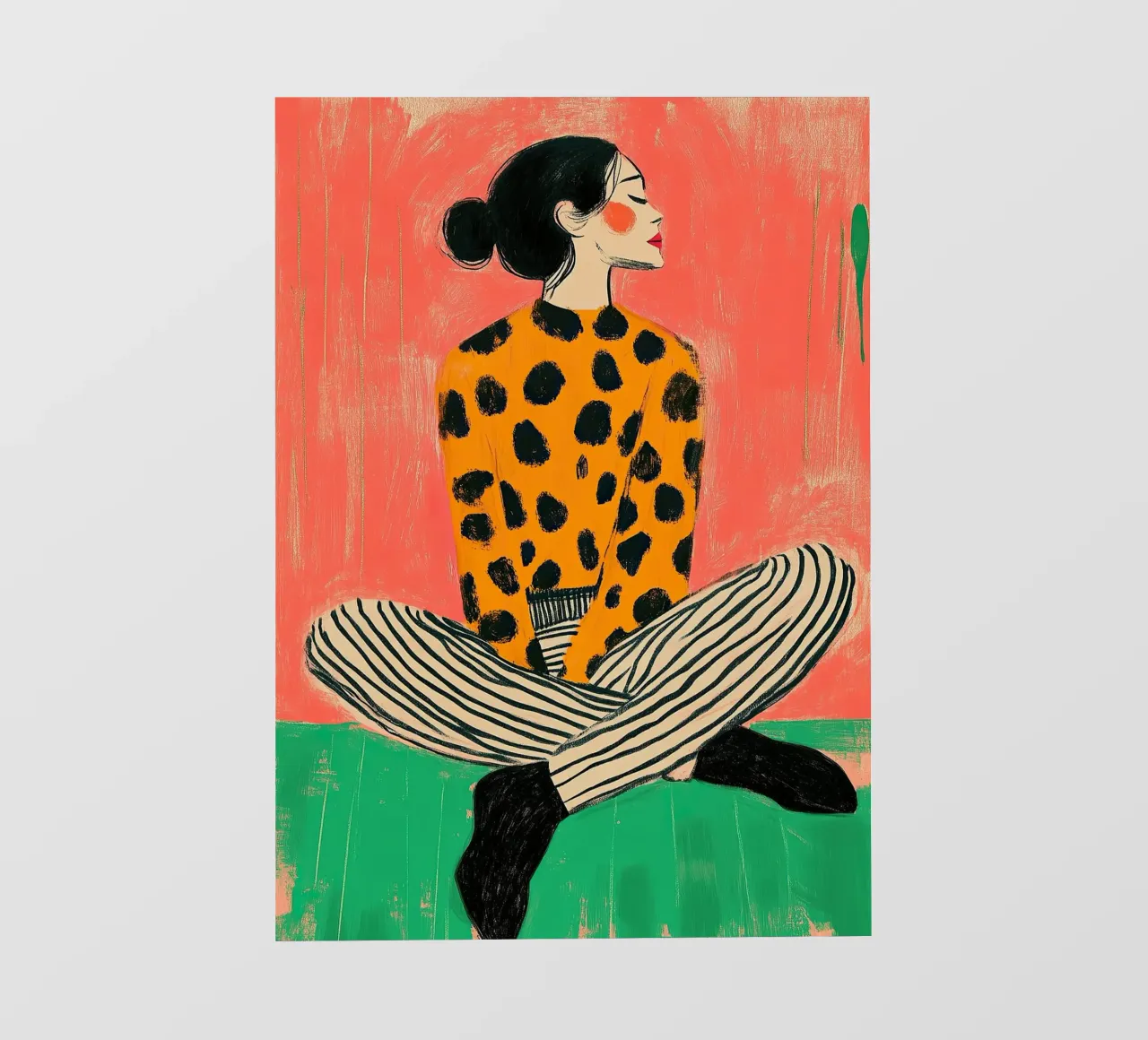Sguardo leopardiano telo in pvc da Nikis Art Studio
