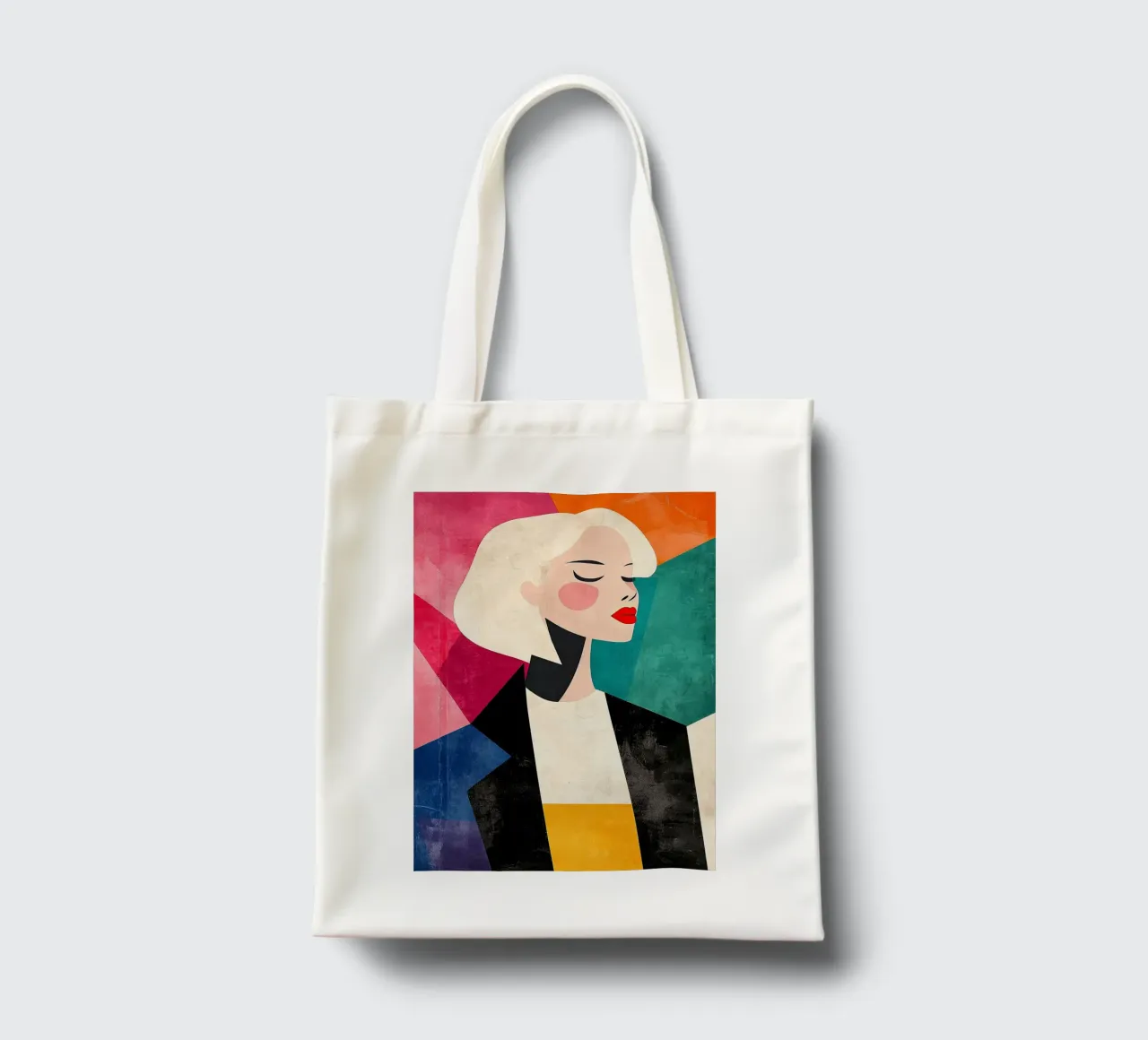 Weinlese Jutebeutel von Nikis Art Studio