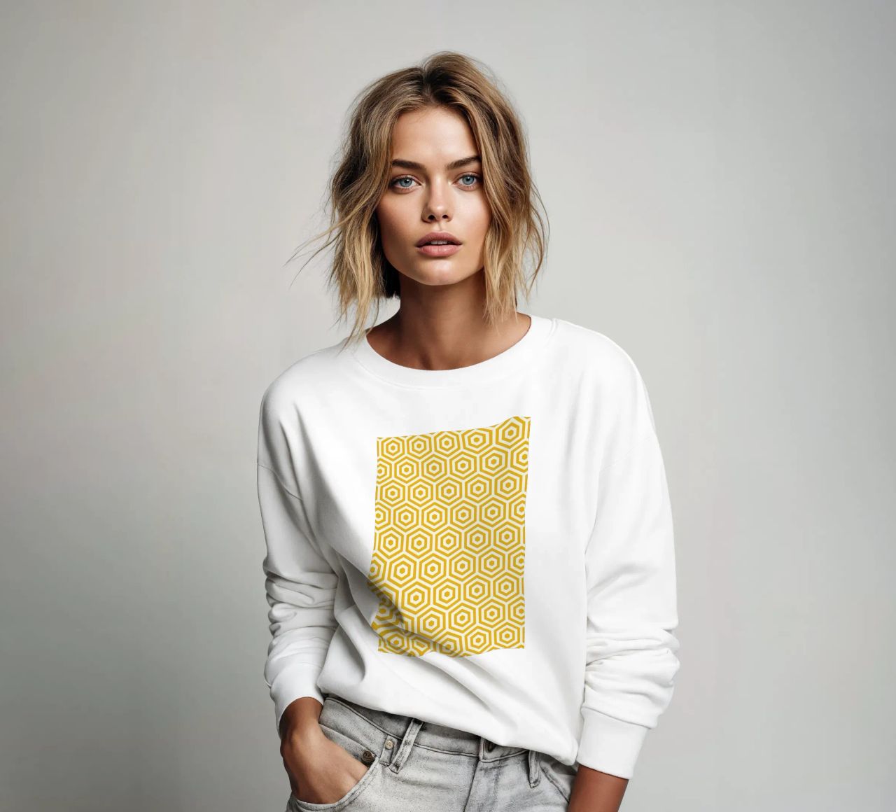 Yellow Beehive felpa da Bo Lundberg