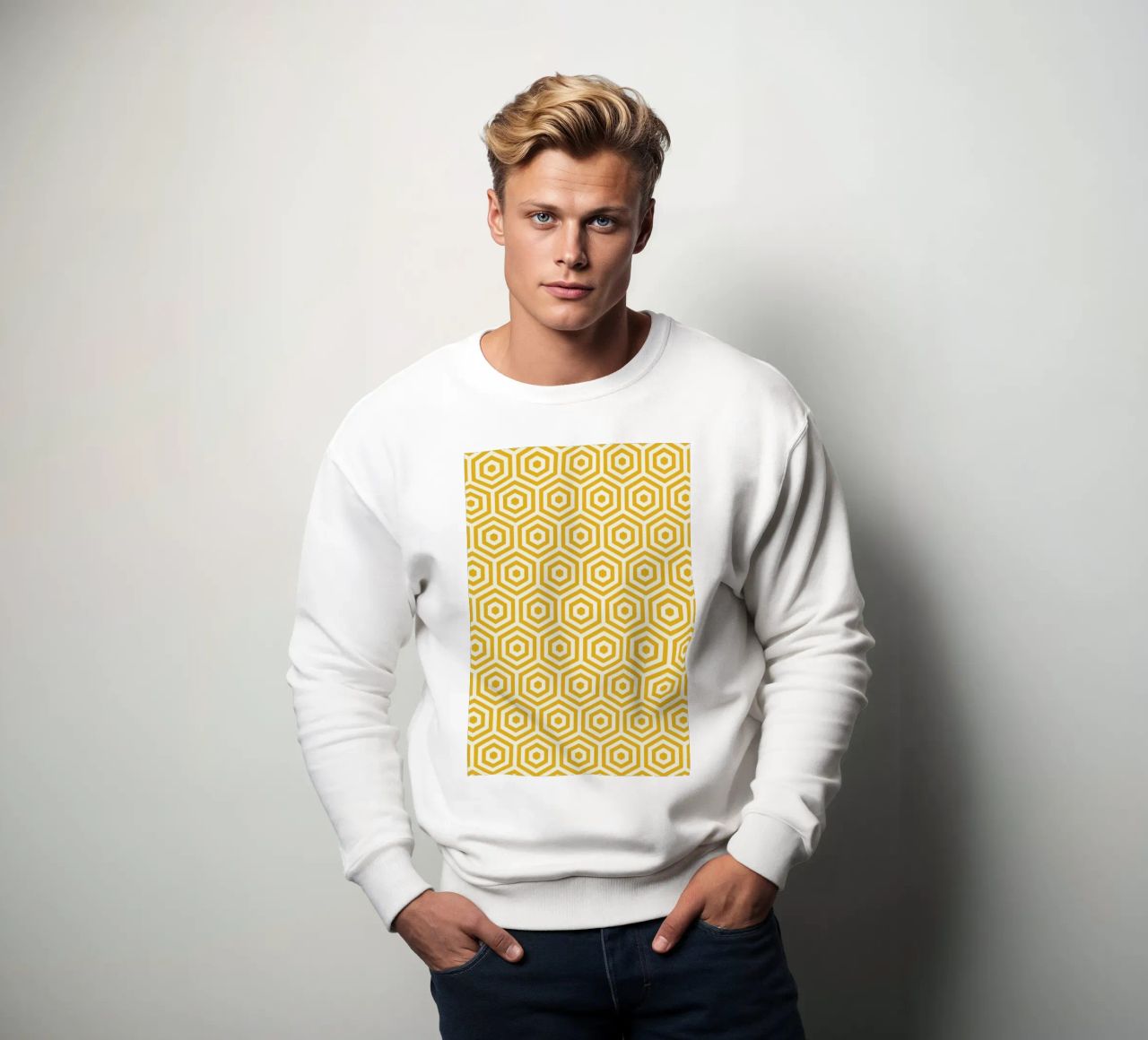 Yellow Beehive felpa da Bo Lundberg