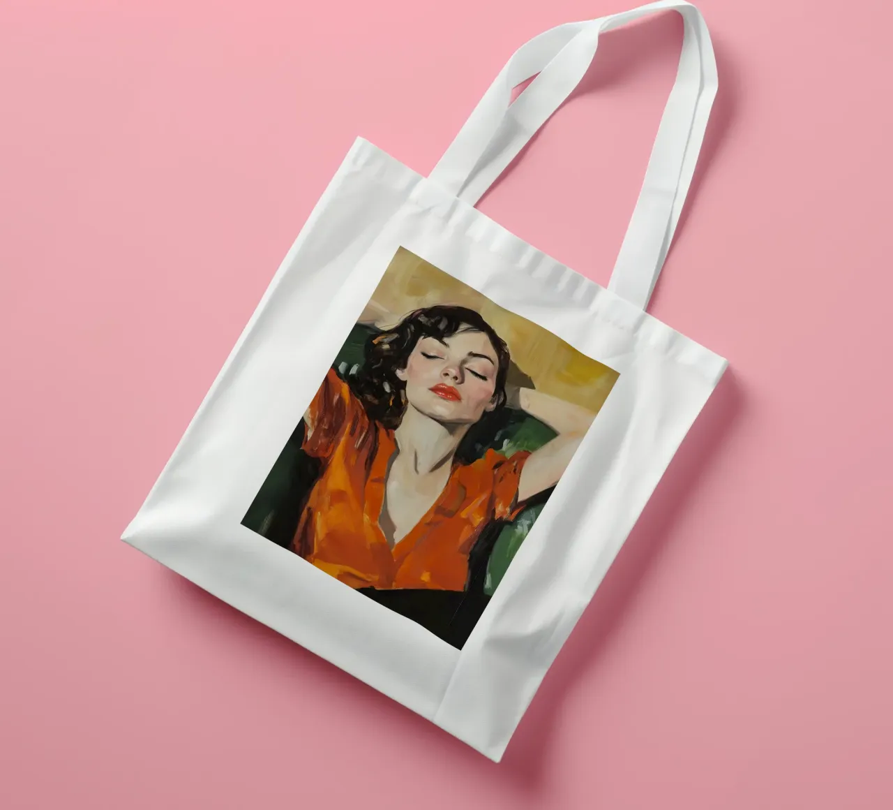Retro borsa in juta da Nikis Art Studio