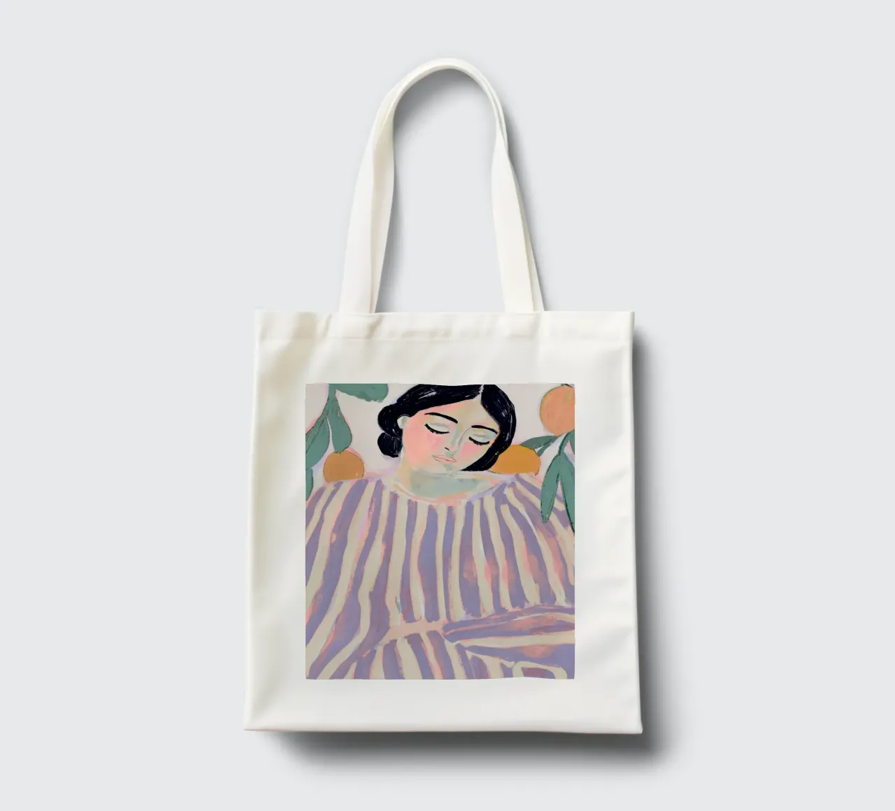 Zen And Zest (Pastel Purple Version) borsa in juta da treechild