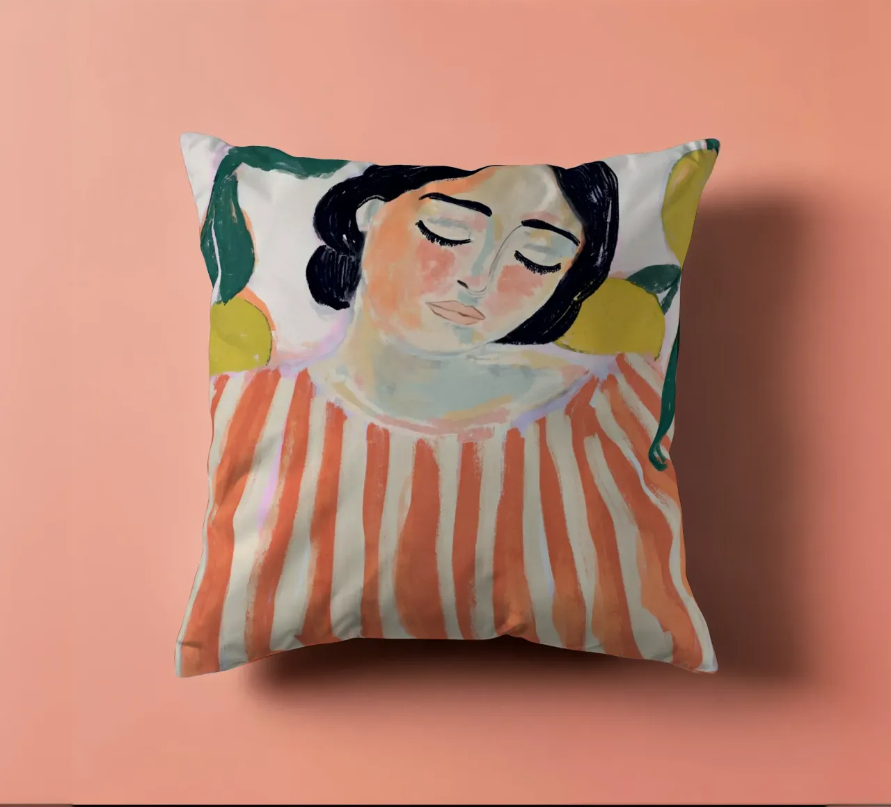 Zen And Zest (Version Orange) cuscino da treechild