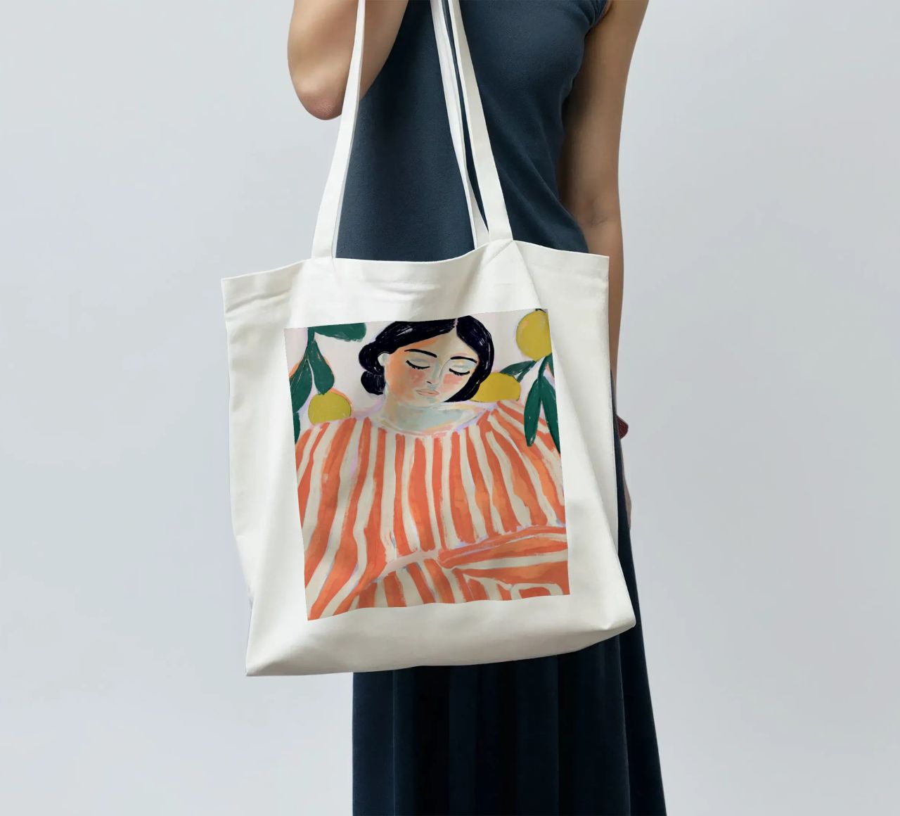 Zen And Zest (Version Orange) borsa in juta da treechild