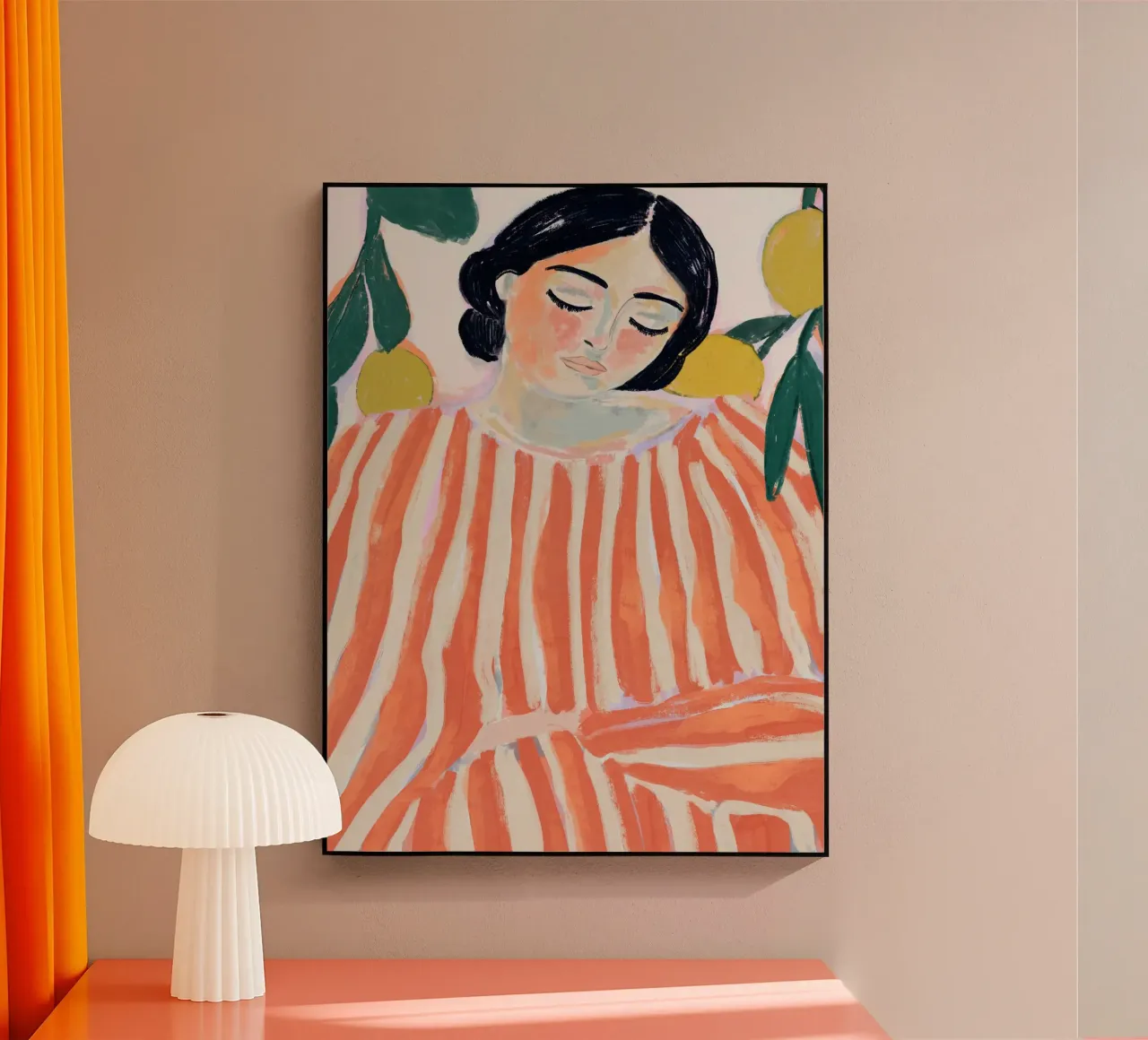 Zen And Zest (Version Orange) acryl van treechild
