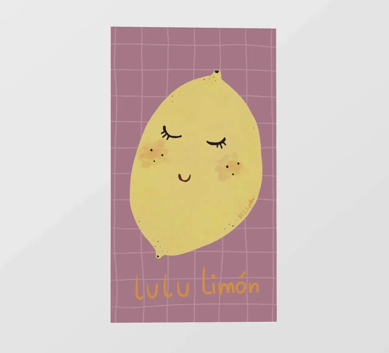 Lulu Limón telo in pvc da Beeeplan