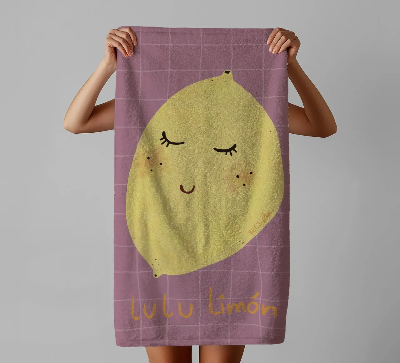 Lulu Limón asciugamano da bagno da Beeeplan