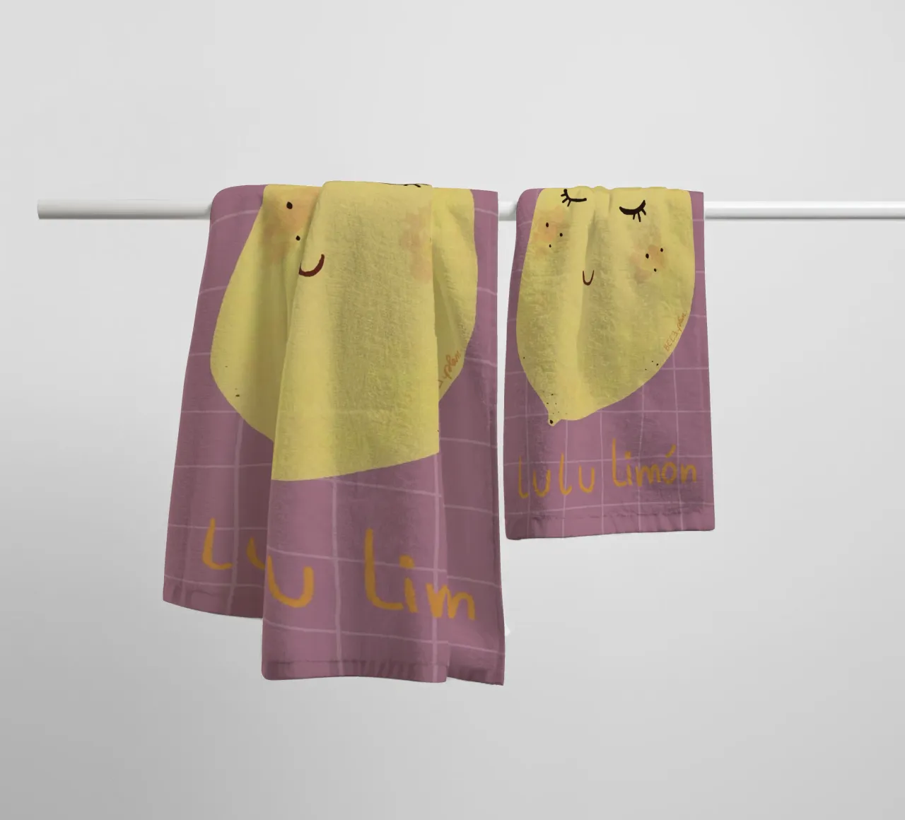 Lulu Limón asciugamano da bagno da Beeeplan