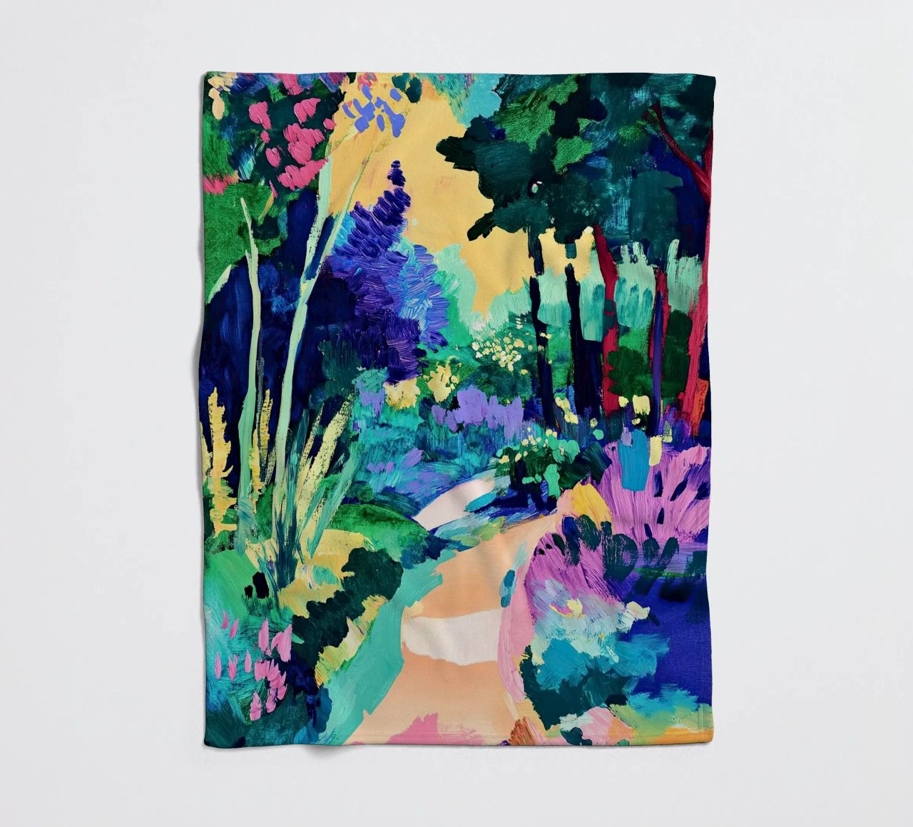 Matisse ispira coperta in pile da ArtByNiki