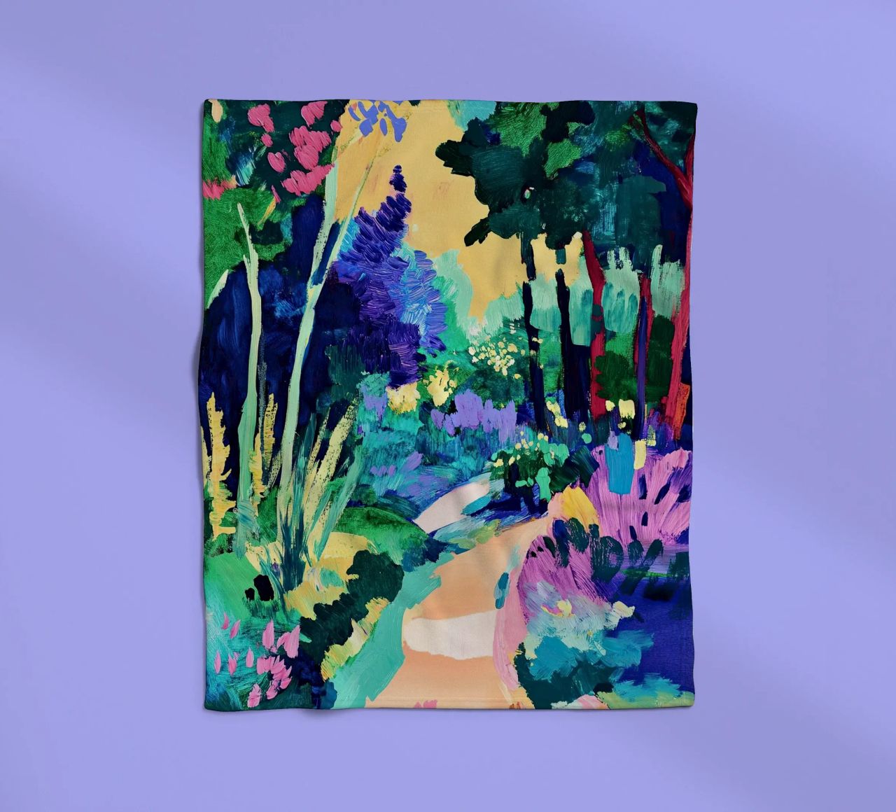 Matisse ispira coperta in pile da ArtByNiki
